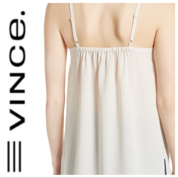 VINCE CREAM SILK CAMISOLE XS - Picture 2 of 9